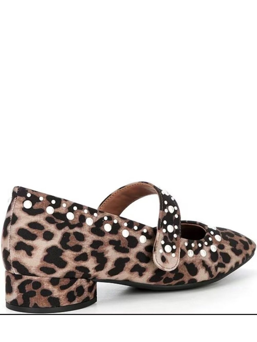 COPPER KEY Pearl Studded Leopard Print Mary Jane Pumps Size 7 NEW NWOB - Picture 3 of 3